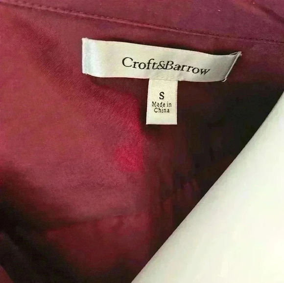 Croft & Barrow Burgundy Jacket with Pockets - Size S - Picture 4 of 4